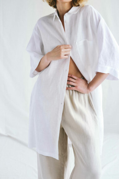 Linen wide sleeves oversized shirt | Tops | Sustainable clothing | ManInTheStudio