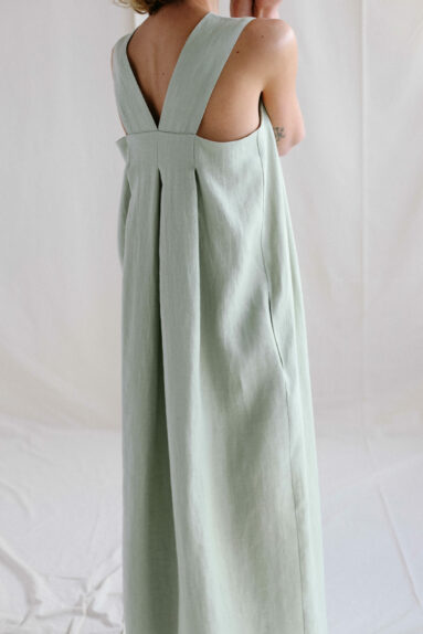 Origami linen dress