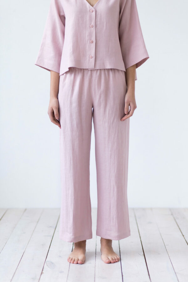 Linen wide leg relaxed fit trousers | Trousers | Sustainable clothing | ManInTheStudio