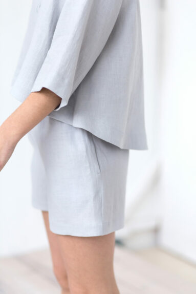 Linen relaxed fit shorts with elastic waist | Shorts | Sustainable clothing | ManInTheStudio