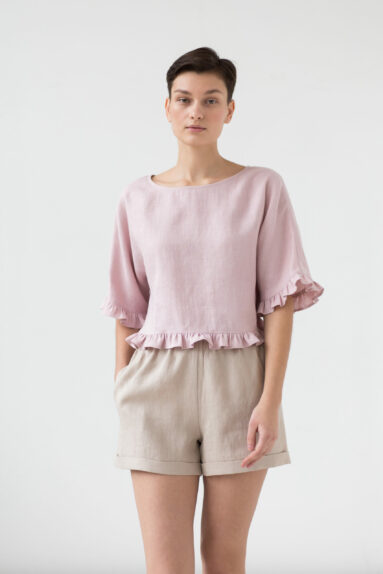 Ruffled linen top | Dress | Sustainable clothing | ManInTheStudio