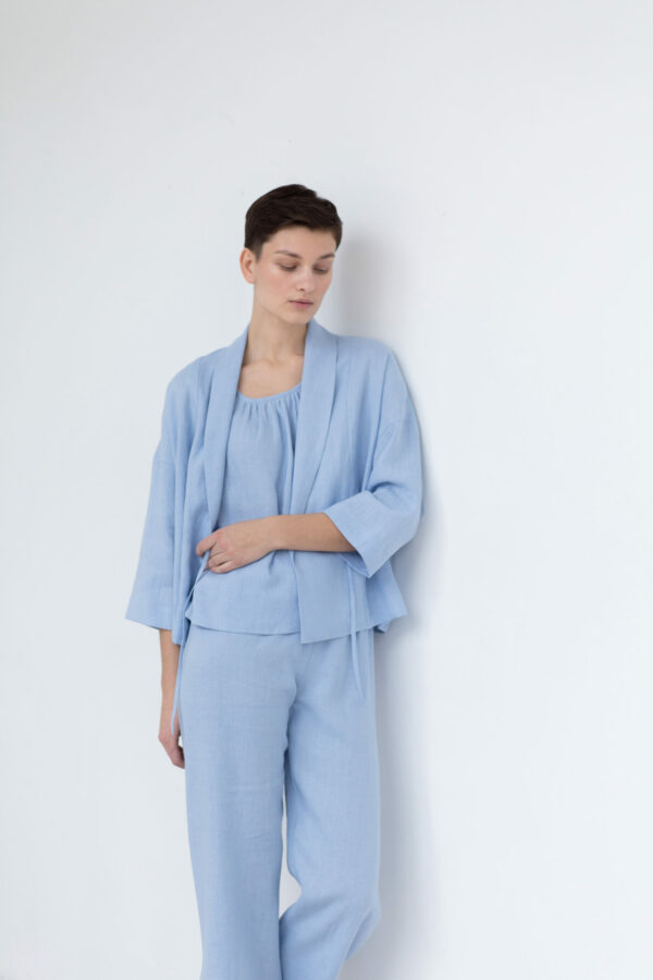 Women's linen 3 piece loungewear suit | Sustainable clothing | ManInTheStudio