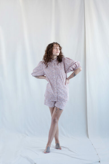 Floral organic cotton 2 pieces set