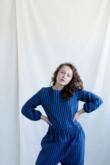 Loose linen long sleeve tunic blouse | Tops | Sustainable clothing | ManInTheStudio