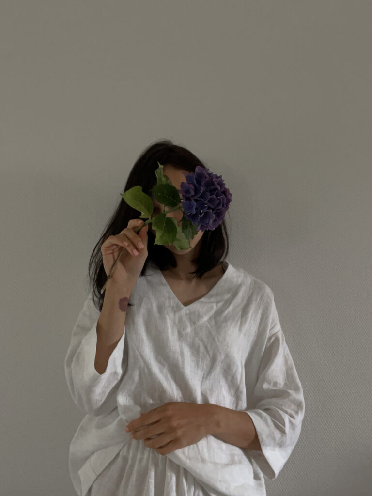 OVERSIZED LINEN KIMONO STYLE TOP