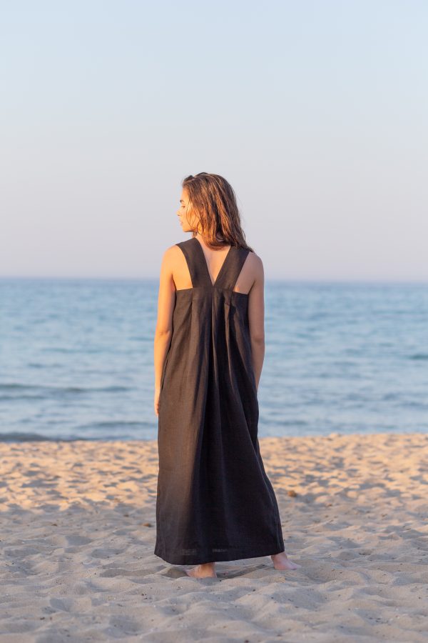 Origami linen dress