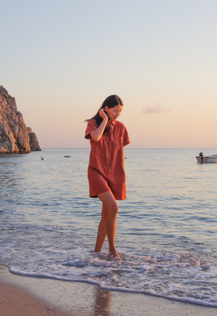 LINEN SHORT SLEEVE RELAXED FIT PLAYSUIT | Playsuit | Sustainable clothing | ManInTheStudio