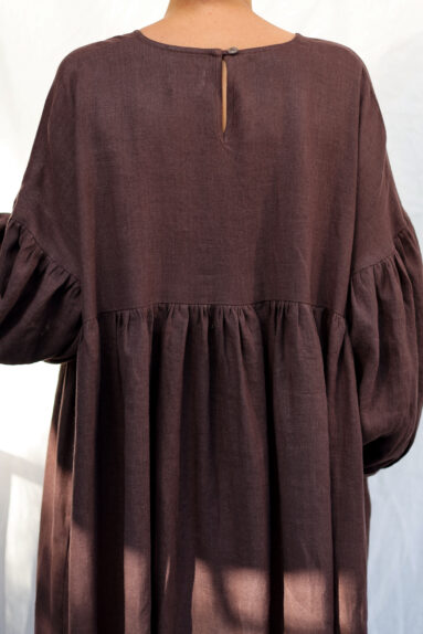 Oversized dropped shoulders linen dress | Dress | Sustainable clothing | ManInTheStudio