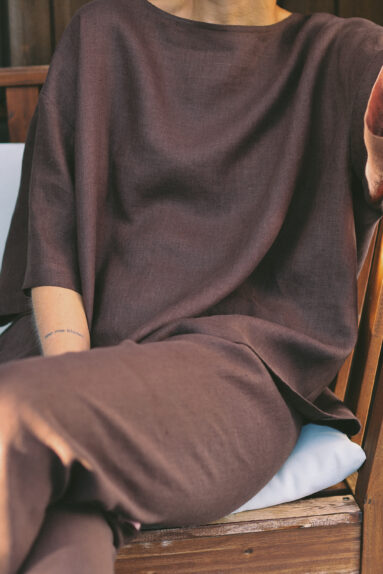 Linen oversized blouse | Blouse | Sustainable clothing | ManInTheStudio