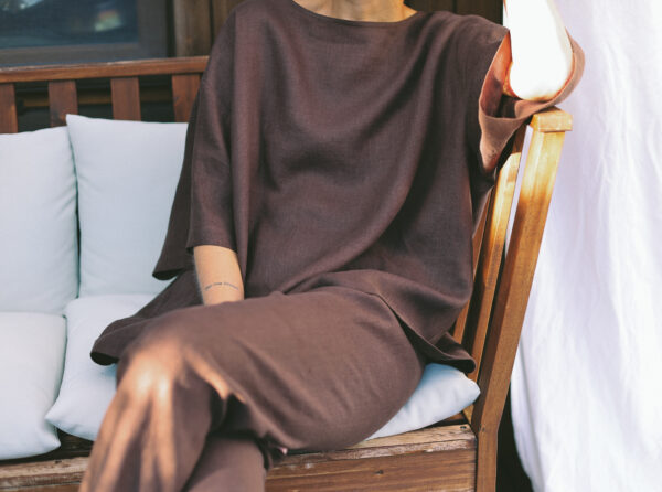 Linen oversized blouse | Blouse | Sustainable clothing | ManInTheStudio